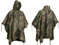 Akcesoria turystyczne - Poncho Pałatka Peleryna Przeciwdeszczowa Flecktarn - miniaturka - grafika 1
