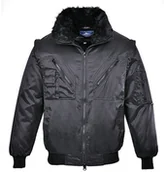 Odzież robocza - Portwest portwest PJ10  pilot kurtki, 1 sztuki, czarny PJ10BKR5XL - miniaturka - grafika 1