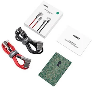 Aukey CB-AL01 ZESTAW 2 SZT. KABLI LIGHTNING 2M 90° CB-AL01 - Kable USB - miniaturka - grafika 12