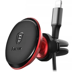 Baseus uchwyt samochodowy magnetyczny z klipsem na kabel czerwony - Uchwyty samochodowe do telefonów - miniaturka - grafika 17