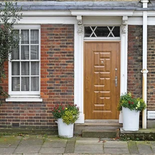 O.K. Doors Drzwi zewnętrzne stalowe Nata 90 lewe złoty dąb - Drzwi zewnętrzne - miniaturka - grafika 2