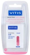 Nici dentystyczne - Vitis Vitis Dental Care miękkie nicie dentystyczne z fluorem i miętą 50 m - miniaturka - grafika 1