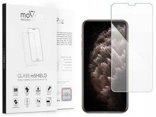 movear Szkło Hartowane 9H na Apple iPhone 11 Pro Max (6.5") do Etui GLASS mSHIELD 2.5D AI11MGPMGGF3001 - Szkła hartowane na telefon - miniaturka - grafika 2