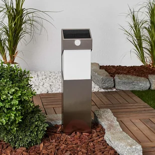 Lutec lutec lampa solarna lampa zewnętrzna solstel, nierdzewna, srebrna, 12 x 6 x 23 cm ST9079-450 SI - Lampy ogrodowe - miniaturka - grafika 3