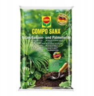 Ziemia ogrodowa - Compo Sana Podłoże do roślin zielonych i palm 5l - miniaturka - grafika 1
