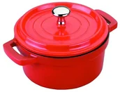 Garnki - Lacor 25914 Czerwony garnek do smażenia 14 cm, odlewania aluminium 25914 - miniaturka - grafika 1