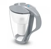 Dzbanki filtrujące - Dafi Dzbanek szklany filtrujący wodę 2l LED Stalowy - miniaturka - grafika 1
