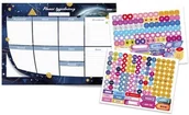 Szkolne artykuły papiernicze - Planer B4/52K + naklejki 2xA5 Kosmos - miniaturka - grafika 1