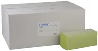 Ręczniki papierowe - Funny ręcznik do rąk, ZZ składane, 25 x 23 cm, 2lag, zielony, 4000 arkuszy papieru, 1er Pack (1 X 1 sztuki) AG-059 - miniaturka - grafika 1