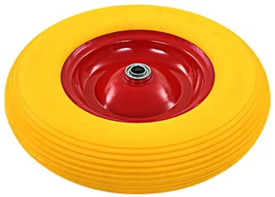 vidaXL Koło do taczki z osią, pełne, poliuretan, 4.00-8, 390 mm 142980 - Pozostałe narzędzia ogrodowe - miniaturka - grafika 2