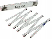 Poziomice, łaty, miary - Geko Miara Miarka Składana Drewniana 2M Premium - miniaturka - grafika 1