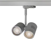 Oprawy, klosze i abażury - Redlux Oprawa szynowa BEEBA II do 3-faz szyny srebrnoszara 230V GU10 2x50W R12312 - miniaturka - grafika 1