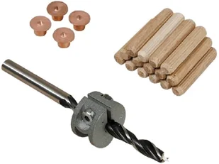 WOLFCRAFT Zestaw do połączeń kołkowych 8 mm wiertło kołki ogranicznik - Kołki - miniaturka - grafika 4