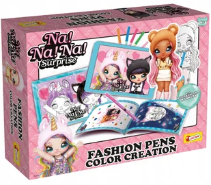 Lisciani Lisiciani Na Na Na Suprise Twórz i koloruj z fluorescencyjnymi pisakami - Zabawki kreatywne - miniaturka - grafika 2