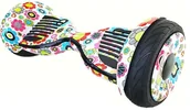 Deskorolki elektryczne - Deskorolka Elektryczna Balansowa 10,5" Z Aplikacją Space Kwiaty - miniaturka - grafika 1