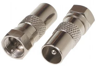 HQ Złącze wtyk Tv - wtyk F Cu metalowe 1 szt Fv - Adaptery i przejściówki - miniaturka - grafika 3