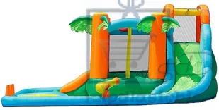 Basenowe centrum zabaw Sharks vodní skluzavka Oasis 7v1 BA022 - Baseny ogrodowe - miniaturka - grafika 3