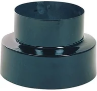Kominy i akcesoria - Unbekannt WOLF Pack 22010955 redukcja 120 do 110 MM do piec kominkowy szklany emalii,) czarna - miniaturka - grafika 1