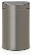 Kosze na śmieci - Brabantia Kosz na śmieci Touch Bin 40l platynowy 114908 - miniaturka - grafika 1