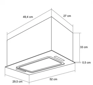 Klarstein Hektor 52 Biały (TK15-Hektor-WH) - Okapy kuchenne - miniaturka - grafika 8