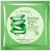 Maseczki do twarzy - Bioaqua BIOAQUA SOOTHING & MOISTURE ALOE VERA 92% Nawilżająca maska w formie płata na bazie aloesu 30g 0000051576 - miniaturka - grafika 1