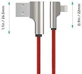 Aukey CB-AL01 RED OEM KABEL LIGHTNING 2M 90° CB-AL01 RED - Kable USB - miniaturka - grafika 9