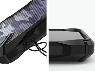 RINGKE Etui Fusion X do Xiaomi Mi 10T/10T Pro K30 K30 Pro Camo Black 7692X1 - Etui i futerały do telefonów - miniaturka - grafika 5