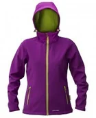 Odzież robocza - LAHTI PRO Kurtka Soft-shell z kapturem fioletowo-zielona damska rozmiar XXXL L4090506 LPL4090506 - miniaturka - grafika 1