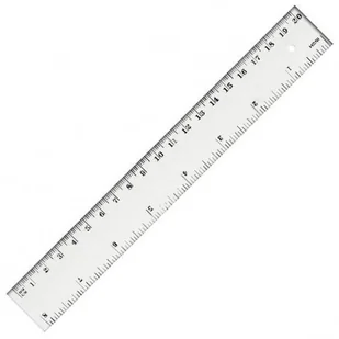 TETIS Linijka plastikowa przeźroczysta 20cm BL002 BL002-B - Linijki, ekierki - miniaturka - grafika 2