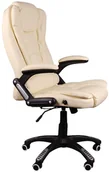 Fotele i krzesła biurowe - Giosedio Fotel biurowy BRUNO beżowy - 2 kat BSB005 - 2 kat - miniaturka - grafika 1