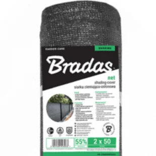BRADAS Siatka cieniująco-osłonowa 55% 1m x 25 m szara 3018 AS-CO6010025GY - Ogrodzenia - miniaturka - grafika 4