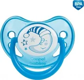 Smoczki uspokajające - Canpol Smoczek silikonowy anatomiczny 6-18m na noc CA22/501 - miniaturka - grafika 1