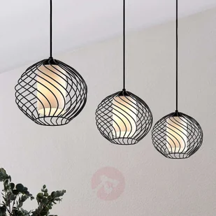 Lindby Cedrice klatkowa lampa wisząca, 3-punktowa - Lampy sufitowe - miniaturka - grafika 4