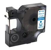 Etykiety do drukarek - Dymo strefadrukarek.pl Taśma D1 53714 24mm x 7m biała niebieski nadruk - zamiennik | OSZCZĘDZAJ DO 80% - ZADZWOŃ! 730811399 PROMOCJA! D1-53714 - miniaturka - grafika 1