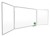 Tablice i flipcharty - Allboards Tablica biała szkolna suchościeralna magnetyczna typu "tryptyk" 100x150 // 300 cm CERAMICZNA TRB1510P3 - miniaturka - grafika 1