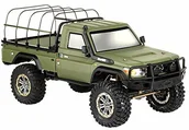Zabawki zdalnie sterowane - Amewi 22461 RC Scale Crawler AMXRock RCX10PS Pick-Up 1:10, RTR wojskowa zieleń 22461 - miniaturka - grafika 1