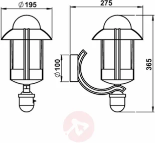 Albert Leuchten Dorothee czarna - Lampy ogrodowe - miniaturka - grafika 2