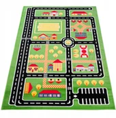 Dywany dla dzieci - Dywan 160x220 Dla Dzieci Kinder Boisko Farma Miś - miniaturka - grafika 1