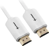 Kable - Sharkoon Kabel Kabel HDMI - HDMI 4K biały 1.0m - A-A - 4044951018109 - miniaturka - grafika 1