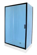 Kabiny prysznicowe - Liveno Doris Black 120x80 - miniaturka - grafika 1