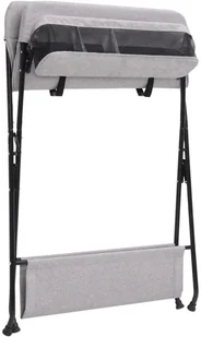 VidaXL Lumarko Stolik do przewijania, jasnoszary, żelazny 10265 VidaXL - Przewijaki - miniaturka - grafika 5