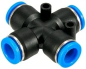 Akcesoria pneumatyczne - TEKMA Czwórnik 8mm 8529 - miniaturka - grafika 1