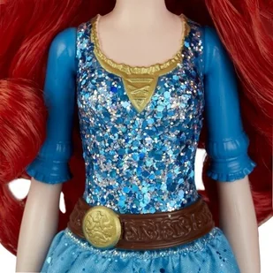Hasbro Disney Princess Lalka Brokatowa - Merida Waleczna E4164 E4022 - Lalki dla dziewczynek - miniaturka - grafika 5