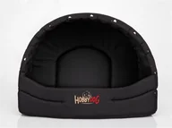 Legowiska dla psów - Hobbydog Budka suflera dla psa, czarna w łapki, 55x43x38 cm - miniaturka - grafika 1