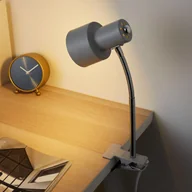 Lampy pozostałe - PAULEEN Pauleen Clip of Shine lampa z klipsem jasnoszara - miniaturka - grafika 1