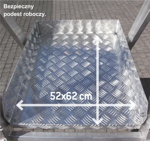 Faraone 996 99675039 Drabina magazynowa jezdna z wejściem jednostronnym wysokość robocza 4,18m) 75039-uniw - Drabiny - miniaturka - grafika 12