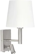 Lampy ścienne - Rabalux Kinkiet LAMPA ścienna HARVEY 6539 abażurowa OPRAWA regulowany reflektorek LED 3W tuba do czytania satyna 6539 - miniaturka - grafika 1