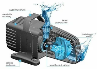 Aquael AQUAEL Pompa fontannowa PFN ECO 6000 109436 - Filtry akwariowe i akcesoria - miniaturka - grafika 2