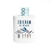 Skarbonki - Zbieram na wyjazd w góry - skarbonka z nadrukiem - miniaturka - grafika 1