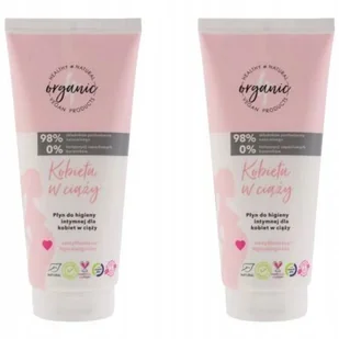 4ORGANIC Płyn Higieny Intymnej Ciąża 2 x 200ml - Płyny do higieny intymnej - miniaturka - grafika 2